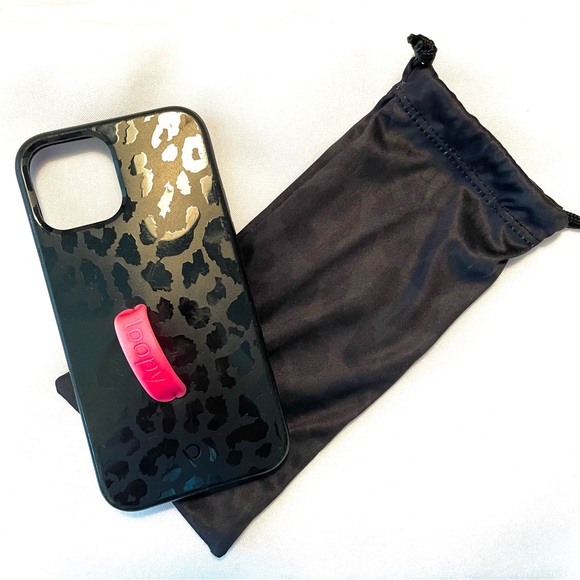 Midnight Leopard Righty Loopy Case for iPhone 12/12 Pro - Picture 1 of 9